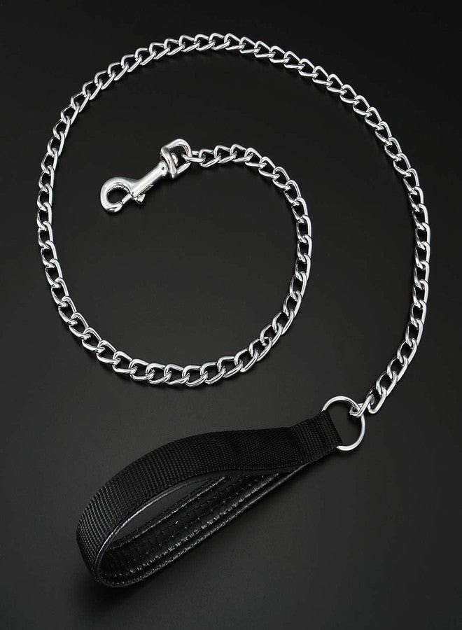 KsPups Metal Dog Leash Chew Proof Dog Chain Leash I Heavy Duty Sturdy Pet Dog Leash I with Padded Handle for Large Medium Dogs - Image 3